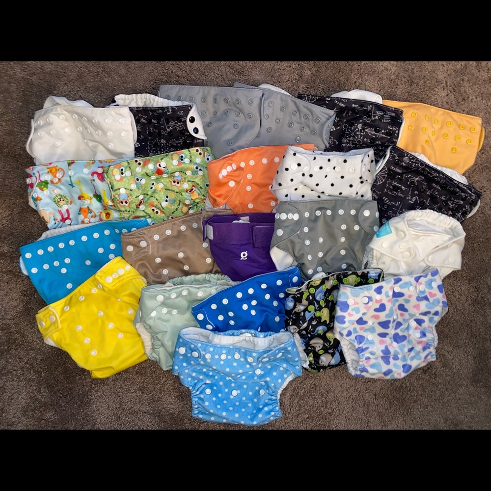 Mixed Cloth Diaper Lot (22)